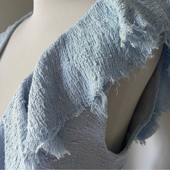 ZARA Tweed Ruffle  Crop Top - Picture 5 of 8